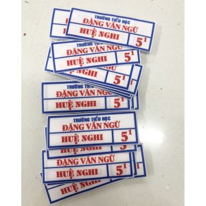 In bảng tên học sinh