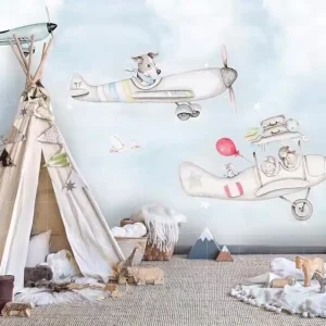 In backdrop vải 3D