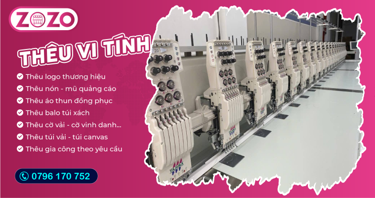 Thêu Gia Công Quận Gò Vấp Miễn Phí Thiết Kế